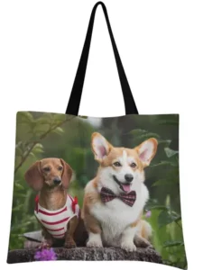 Sac fourre-tout en toile pour chien