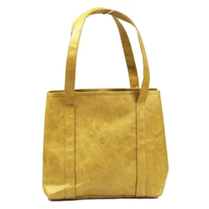 Yellow Tyvek Tasche with double handles